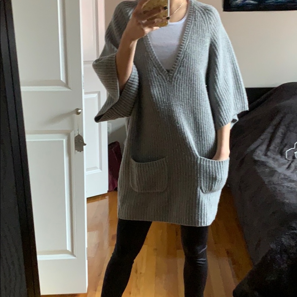 Reiss Oversized Short Sleeve Sweater